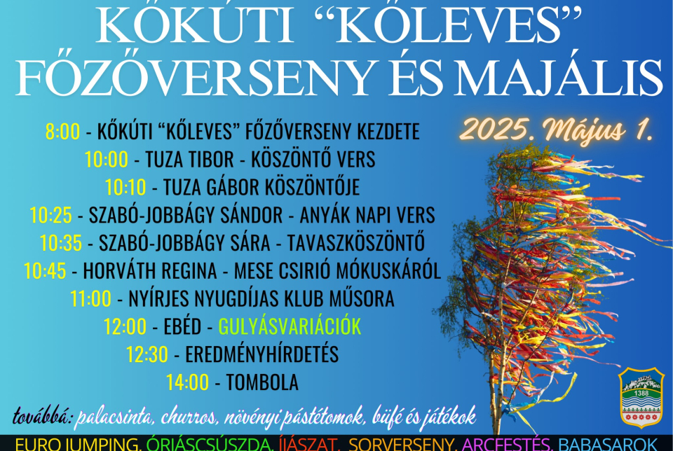 Kőkúti "Kőleves" Főzőverseny és Majális