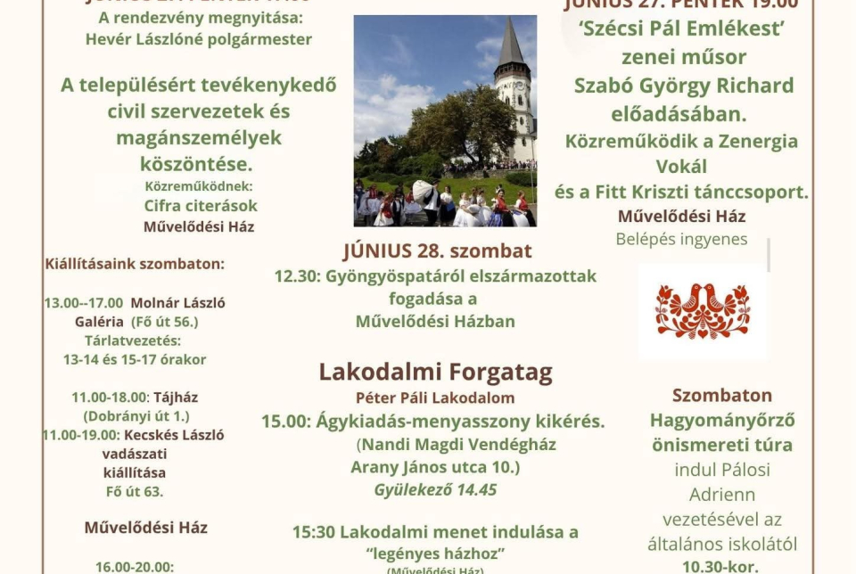 Péter Páli Palóc Nap