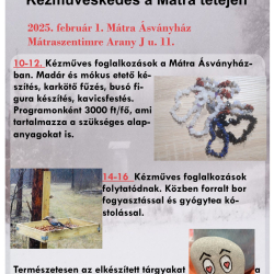 Kézműveskedés a Mátra tetején!