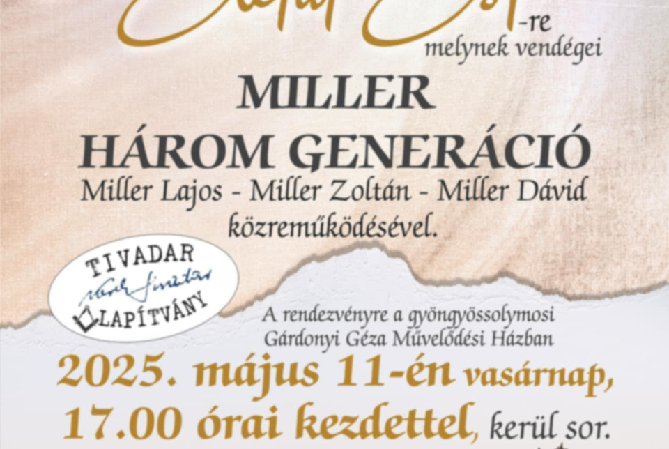 Életút est: Miller - Három generáció