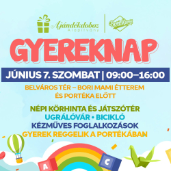 Gyereknap a Belváros Téren az Ajándékdoboz Alapítvány szervezésében!