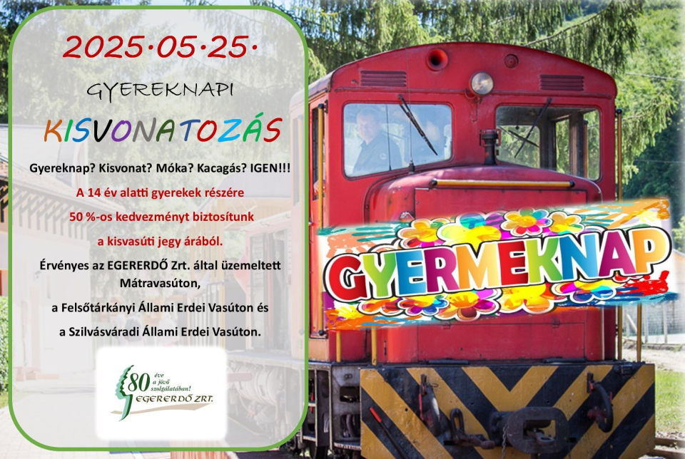 Gyereknapi kisvonatozás