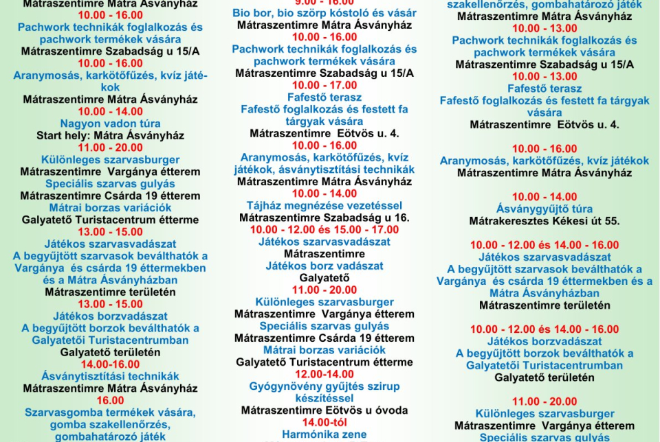 Nyitott kapu hétvége Mátraszentimrén - fényjáték az éjszakában