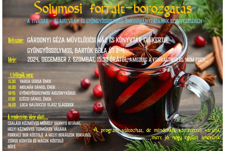 Solymosi forralt-borozgatás