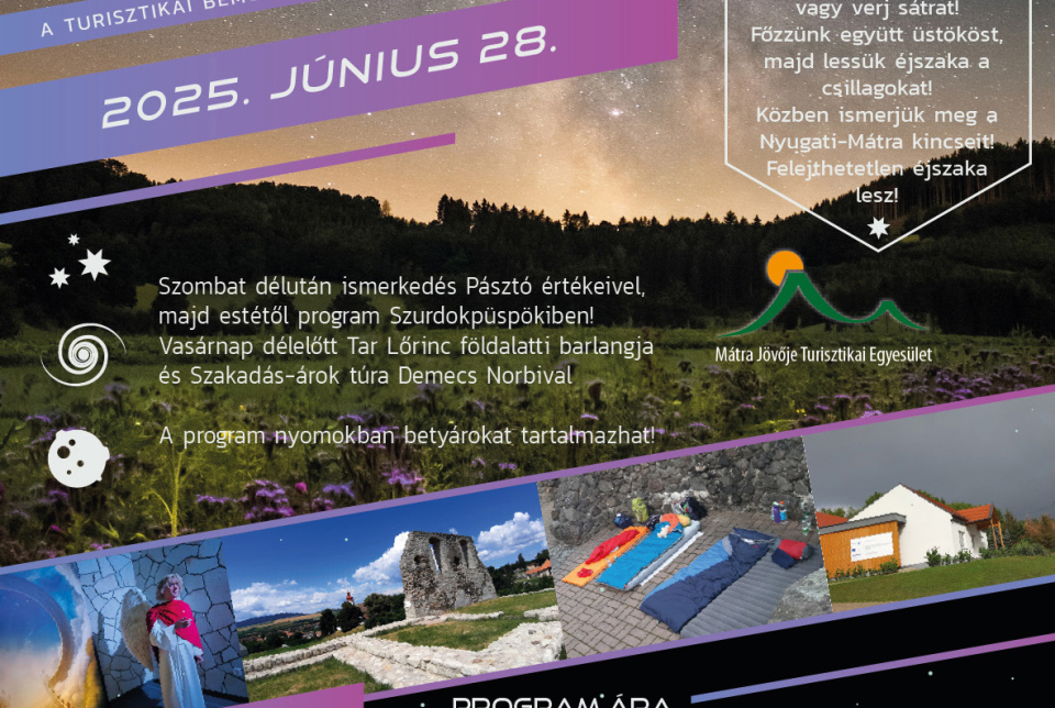 Hálózsákos éjszaka Szurdokpüspökiben