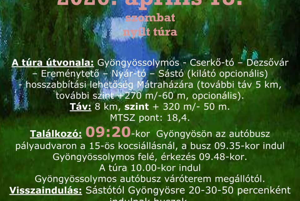 Mátrai tavak 2. túra