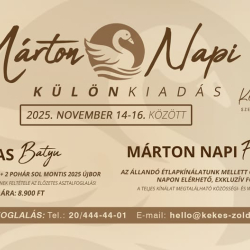 Márton napi különkiadás a Kékes Étteremben