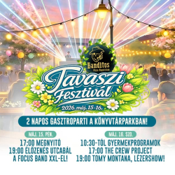MÁJ. 15-16. / Banditos TAVASZI FESZTIVÁL: 2 napos gasztroparti a Könyvtárparkban!