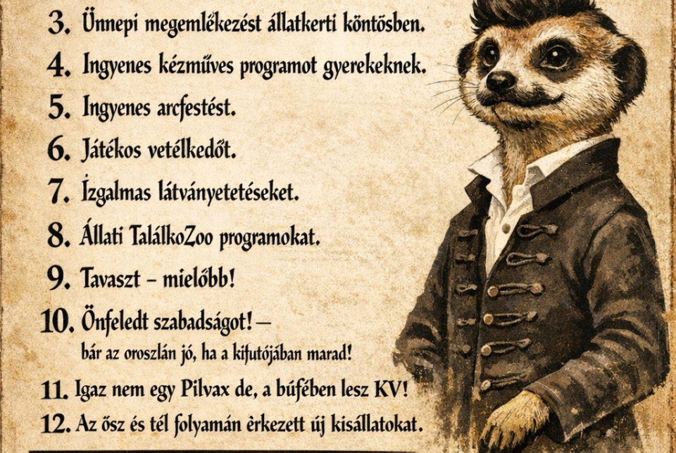 Március 14-n és 15-n is vár a Gyöngyösi Állatkert!