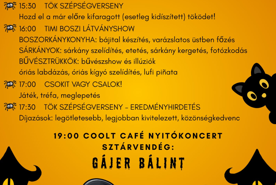 Halloween party a Mátra Művelődési Központban