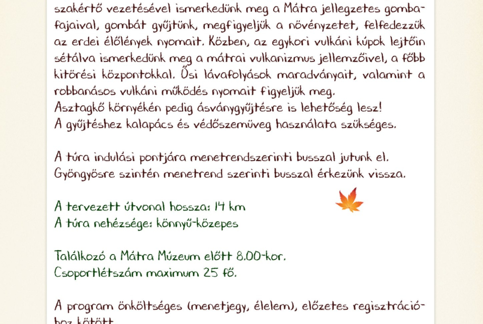 Kövek, gombák, virágok - Geológiai kirándulások a Mátrában I.