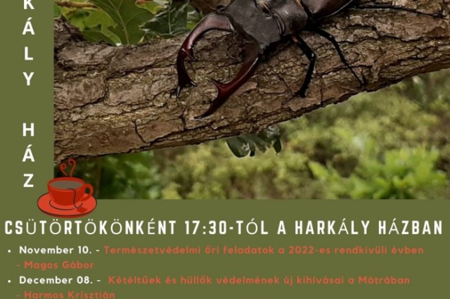 MÁTRA KINCSEI TÉLI ELŐADÁSSOROZAT – Harkály Ház